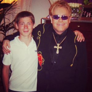 Richard with Sir Elton John - 2008